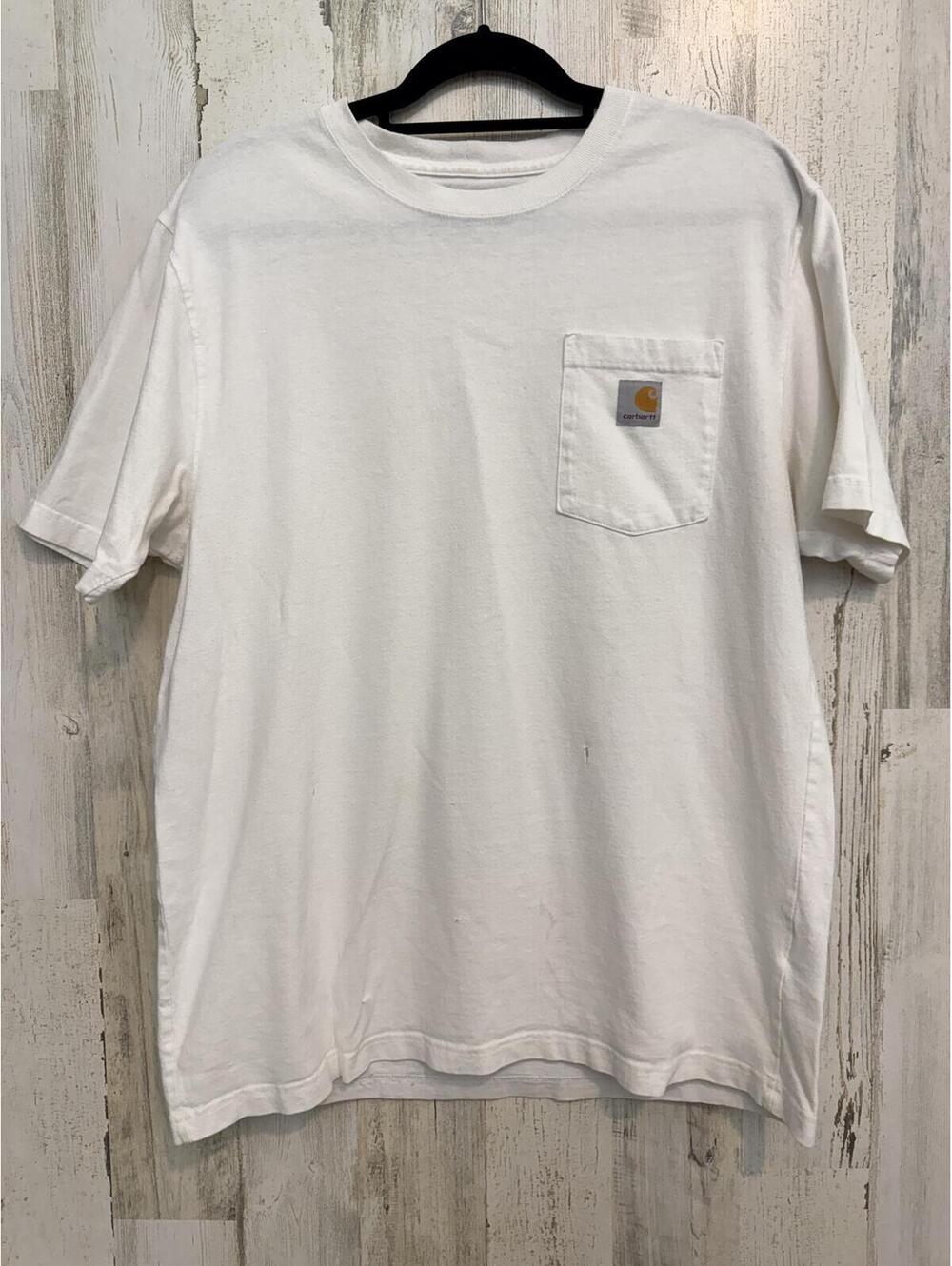 Carhartt Men's Medium White Pocket T-Shirt FLAWS Cotton Casual